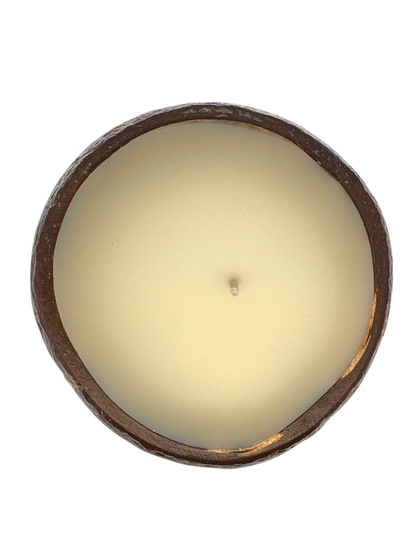 Tuba Rose aka: Tuberose Coconut Shell Soy Candle