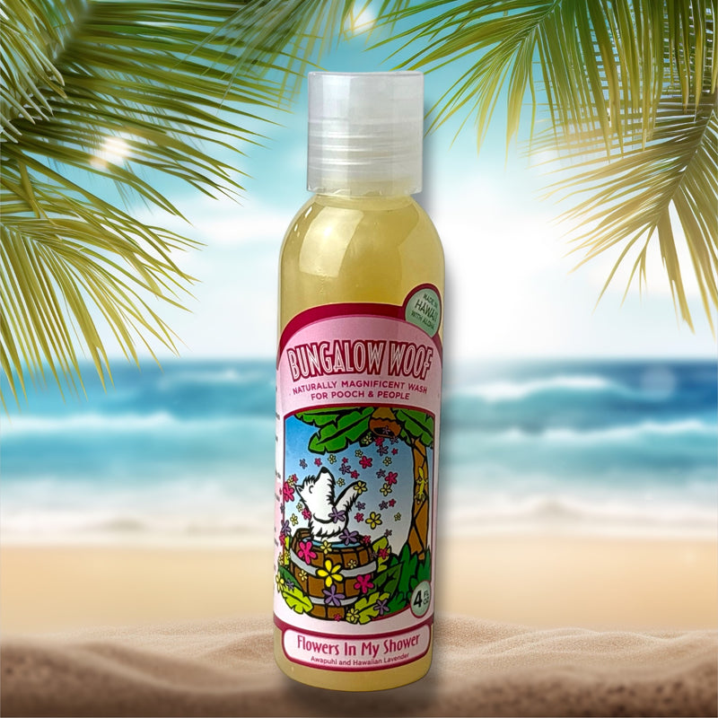 MADE IN HAWAII, Flowers in My Shower Naturally Magnificent Wash for Dogs 4oz