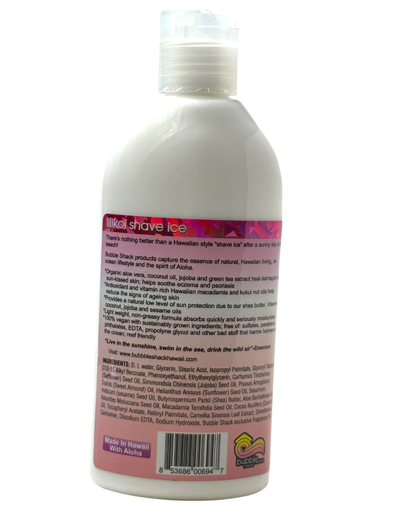 MADE IN HAWAII, Lilikoi Shave Ice Kukui + Shea Hawaiian Silky Lotion 8.5oz.