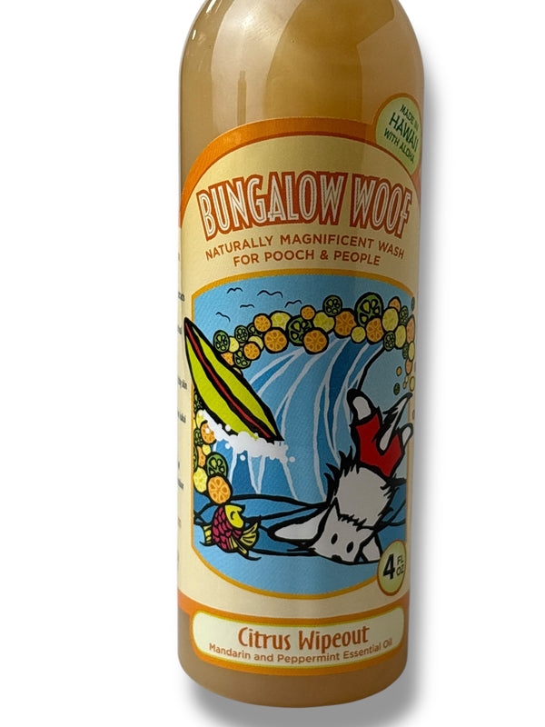 MADE IN HAWAII. Citrus Wipeout Naturally Magnificent Wash for Dogs 4oz