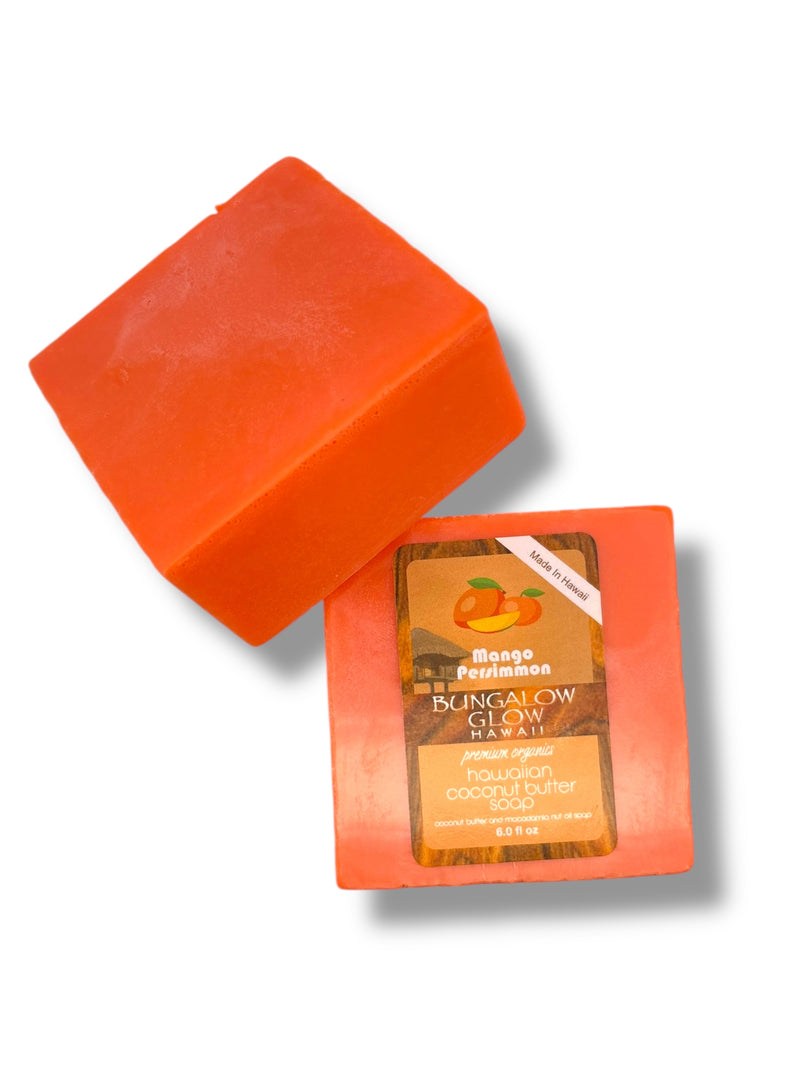 MADE IN HAWAII.Mango Persimmon Premium Organics Hawaiian Coconut Butter Soap