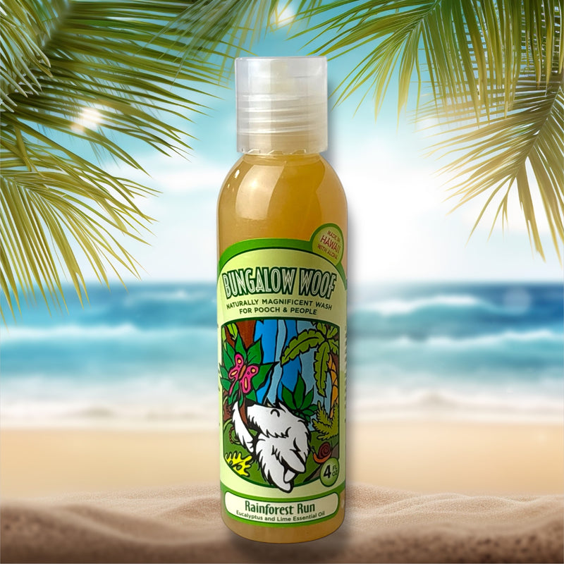 MADE IN HAWAII. Rainforest Run Naturally Magnificent Wash for Dogs 4oz