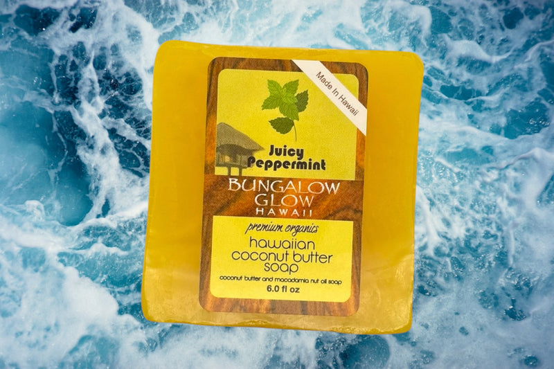 Juicy Peppermint Premium Organics Hawaiian Coconut Butter Soap