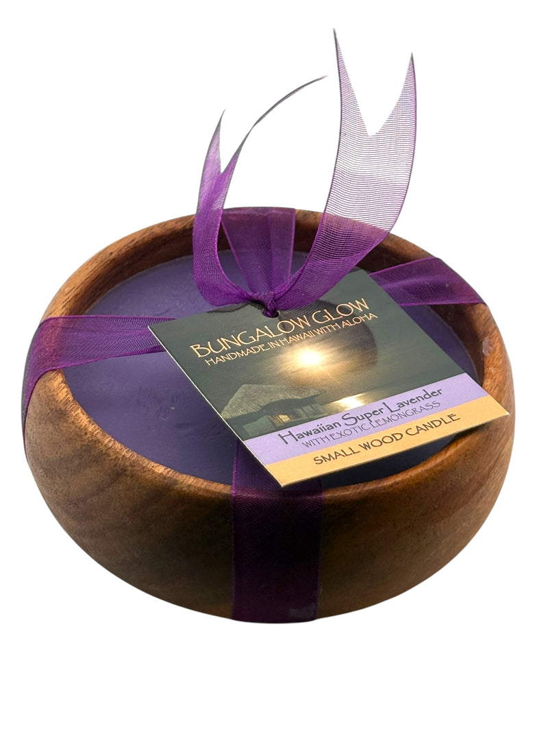 Hawaiian Super Lavender Soy Poi Bowl Candle