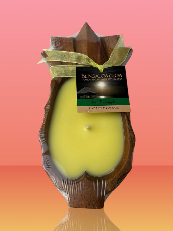 MADE IN HAWAII. Juicy Pineapple Pineapple Shaped Candles