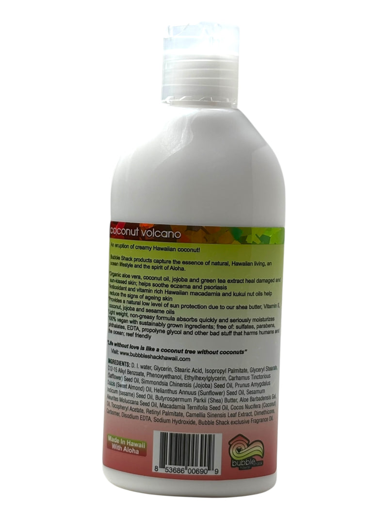 MADE IN HAWAII, Coconut Volcano Kukui + Shea Hawaiian Silky Lotion 8.5oz.