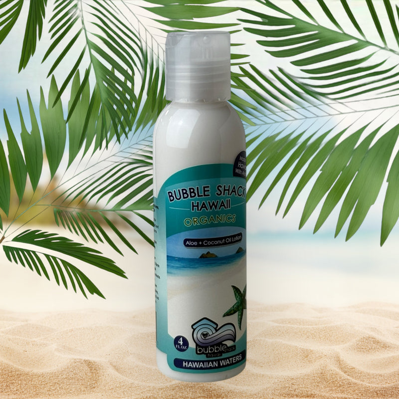 MADE IN HAWAII.Hawaiian Waters Ocean Bliss Kukui + Shea Hawaiian Silky Lotion 4oz