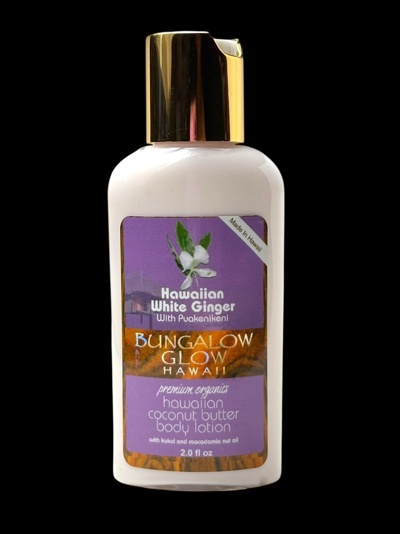 MADE IN HAWAII, Hawaiian White Ginger with Puakenikeni Coconut Butter Body Lotion 2oz.