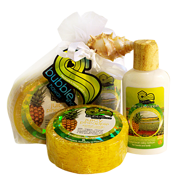 Juicy Pineapple Mini Lotion and Loofah Soap Gift Set