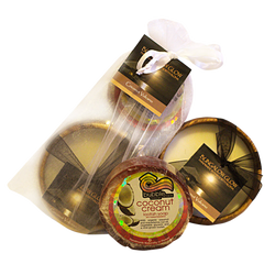 Coconut Volcano Loofah Lather/Soy Poi Candle Gift Set