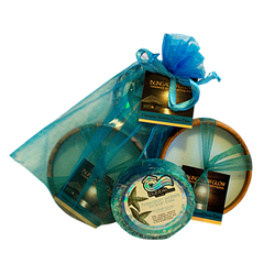 Hawaiian Waters Ocean Bliss Loofah Lather / Soy Poi Candle Gift Set