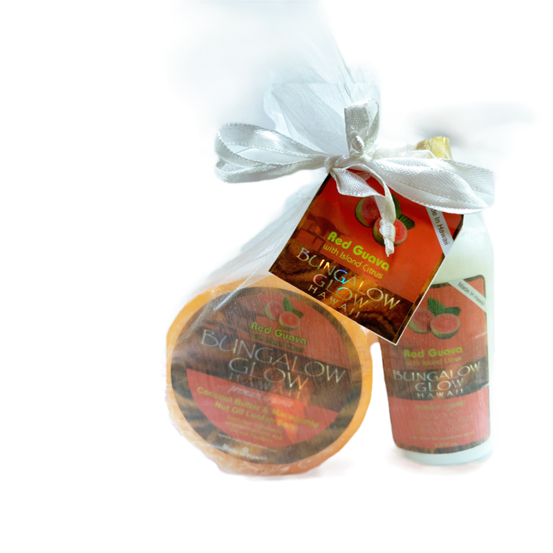 Red Guava 2oz Lotion and Loofah Soap Gift Set