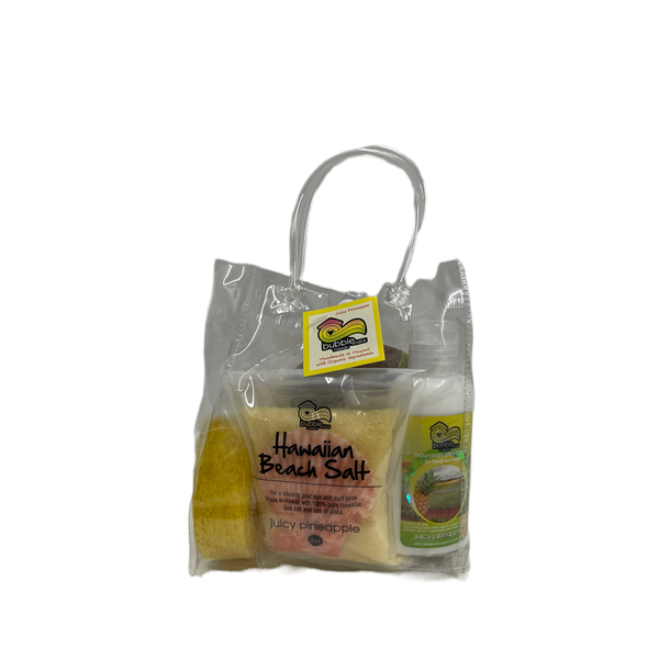 JUICY PINEAPPLE BEACH TOTE BAG