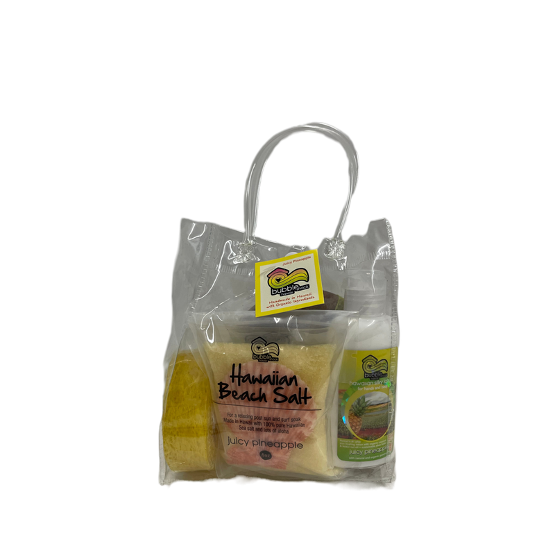 JUICY PINEAPPLE BEACH TOTE BAG