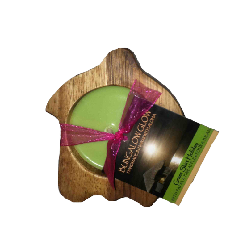 Grass Skirt Holiday Hawaiian Honu Candle
