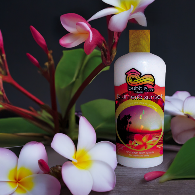 Plumeria Sunset Kukui + Shea Hawaiian Silky Lotion 8.5oz