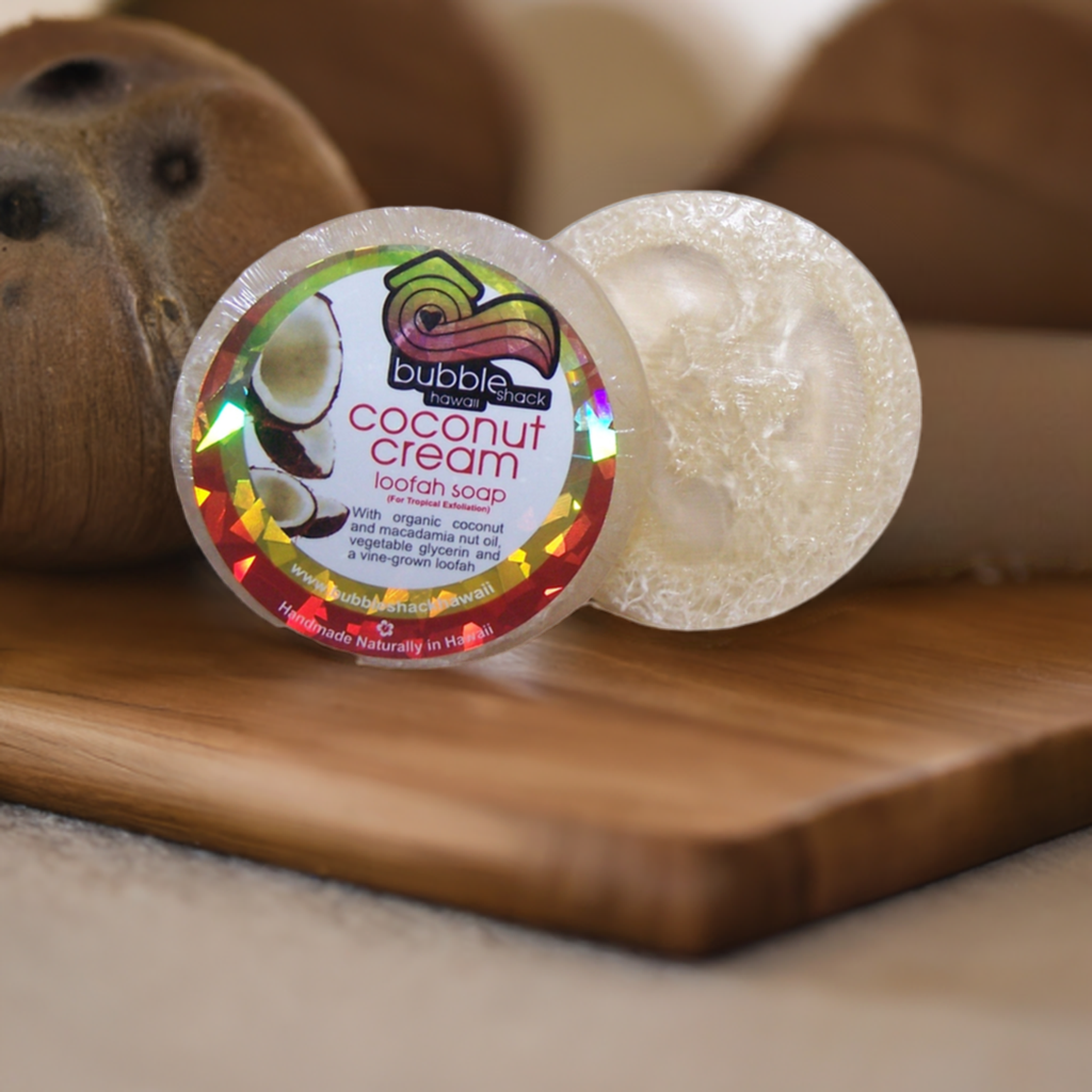 Coconut Cream Loofah Soap – Bubbleshackhawaii