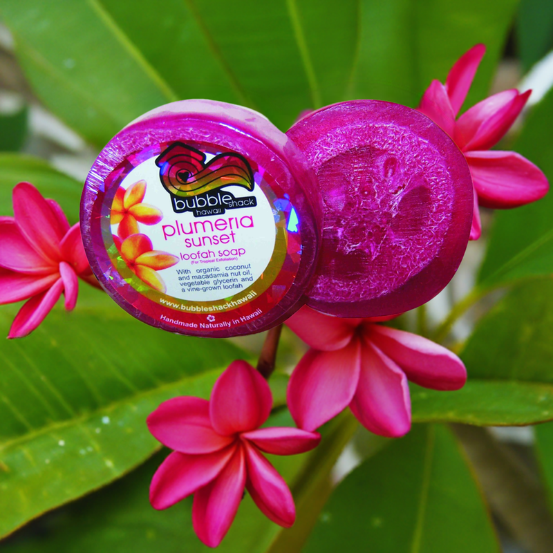 Plumeria Sunset Loofah Soap