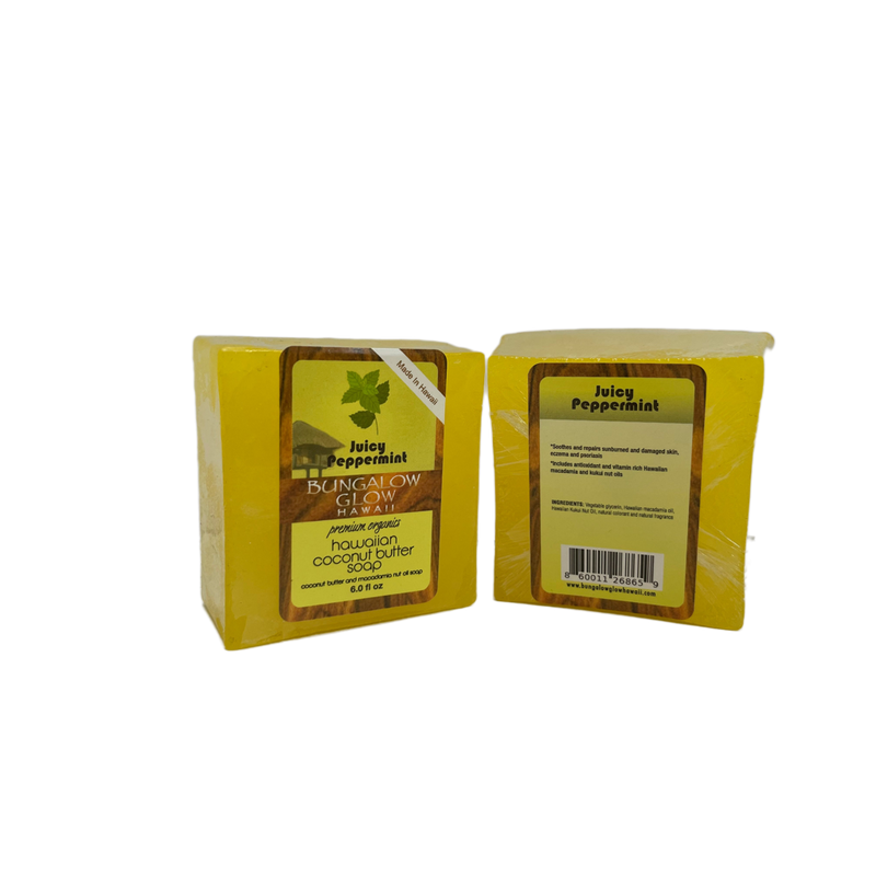 Juicy Peppermint Premium Organics Hawaiian Coconut Butter Soap