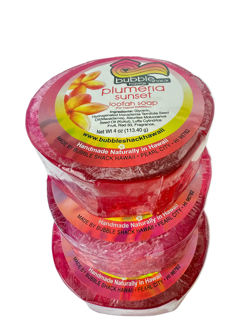 Plumeria Sunset Loofah Soap