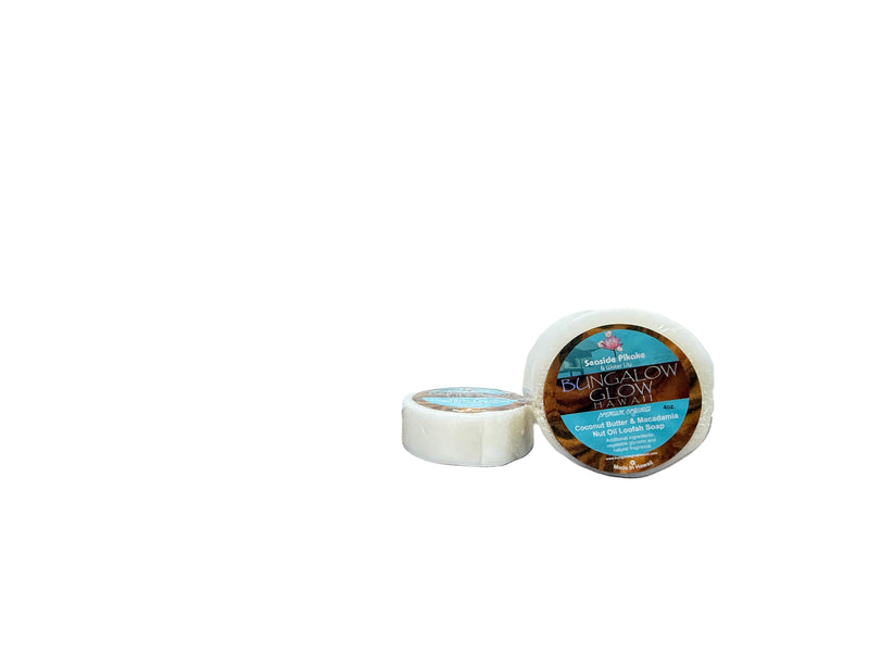 Seaside Pikake + Water Lily Premium Organics Coconut Butter Loofah Soap