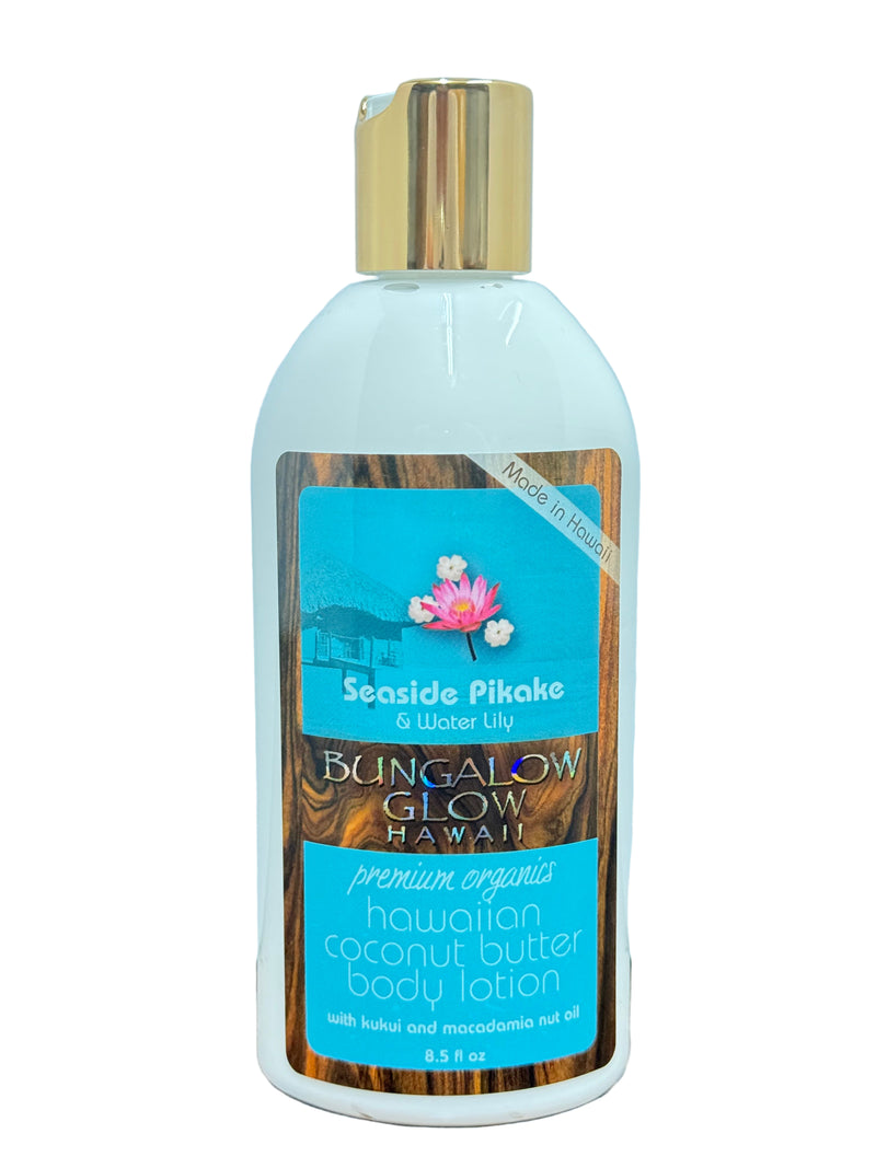 Seaside Pikake + Water Lily Coconut Butter Body Lotion 8.5oz