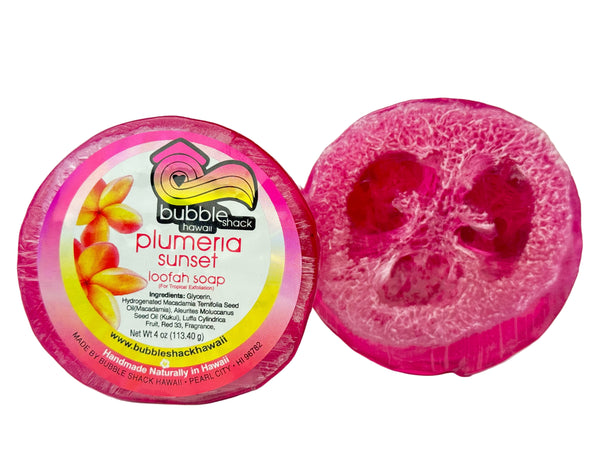 Plumeria Sunset Loofah Soap