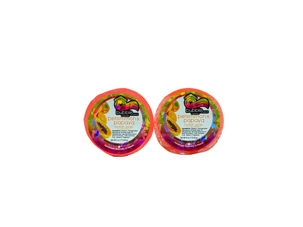 Persimmon and Papaya Loofah Soap