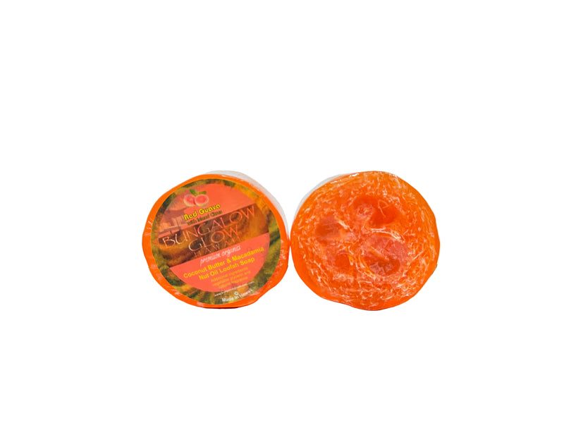 Red Guava with Island Citrus Premium Organics Coconut Butter Sticker Loofah Soap