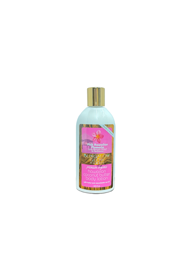 Pink Hawaiian Plumeria Coconut Butter Body Lotion 8.5oz