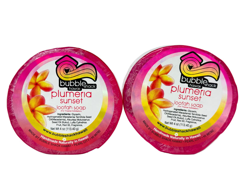 Plumeria Sunset Loofah Soap