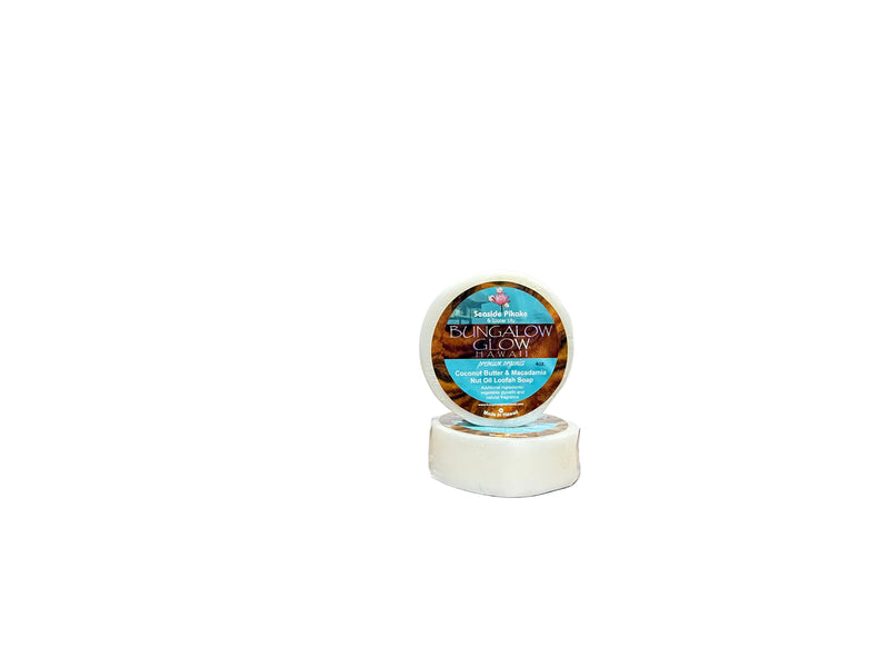 Seaside Pikake + Water Lily Premium Organics Coconut Butter Loofah Soap