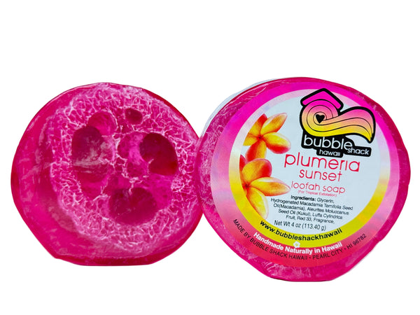 Plumeria Sunset Loofah Soap