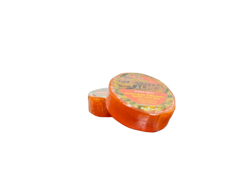 Red Guava with Island Citrus Premium Organics Coconut Butter Sticker Loofah Soap