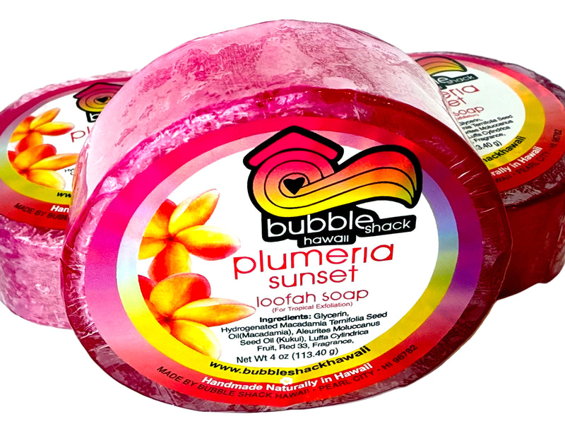 Plumeria Sunset Loofah Soap