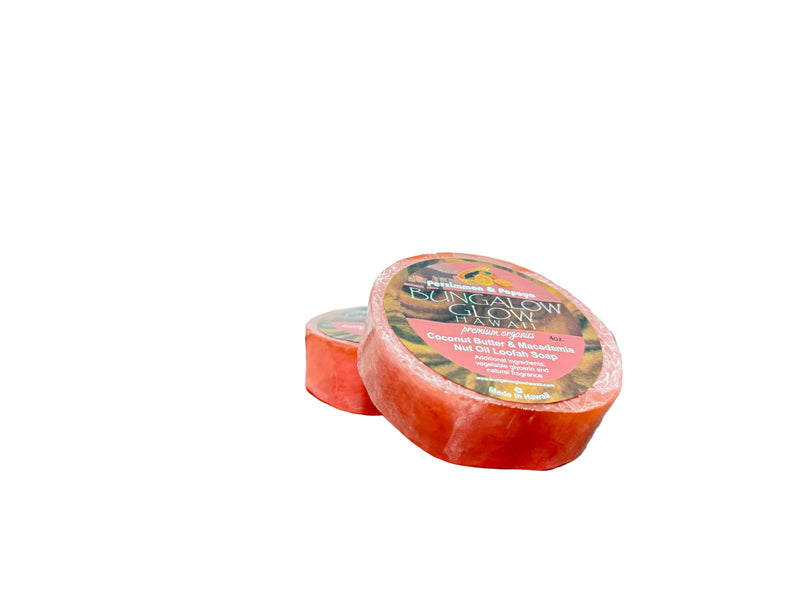 Persimmon & Papaya Premium Organics Coconut Butter Loofah Soap