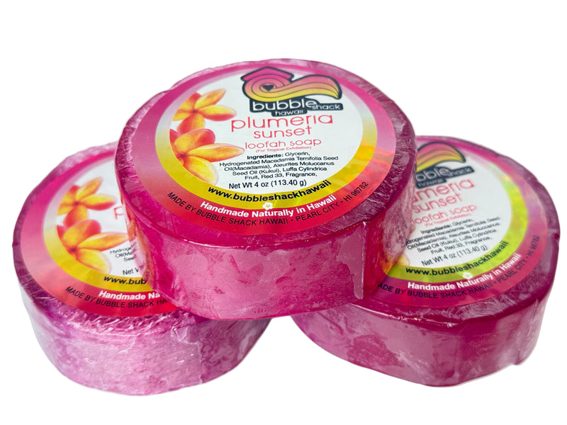 Plumeria Sunset Loofah Soap