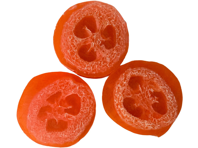 Persimmon and Papaya Loofah Soap
