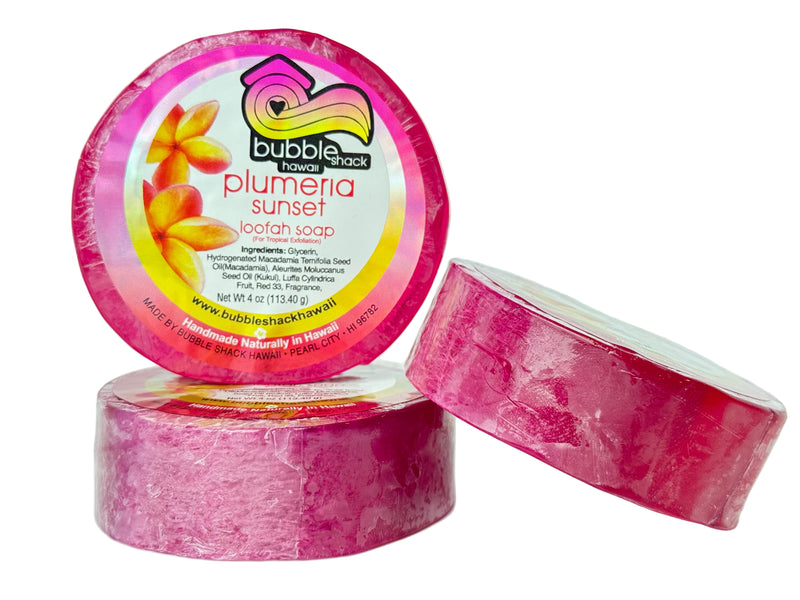 Plumeria Sunset Loofah Soap