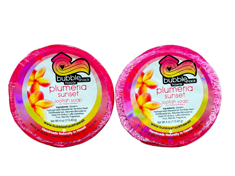 Plumeria Sunset Loofah Soap