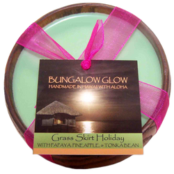 Grass Skirt Holiday Soy Poi Bowl Candle