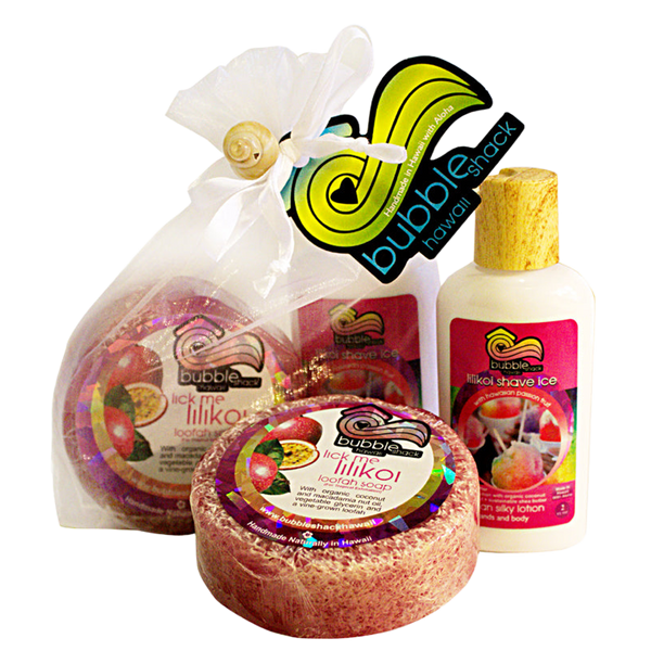 Lilikoi Shave Ice Mini Lotion and Loofah Soap Gift Set