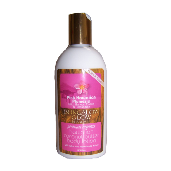 Pink Hawaiian Plumeria Coconut Butter Body Lotion 8.5oz
