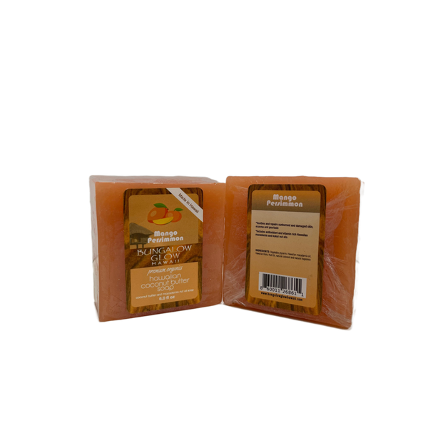 Mango Persimmon Premium Organics Hawaiian Coconut Butter Soap
