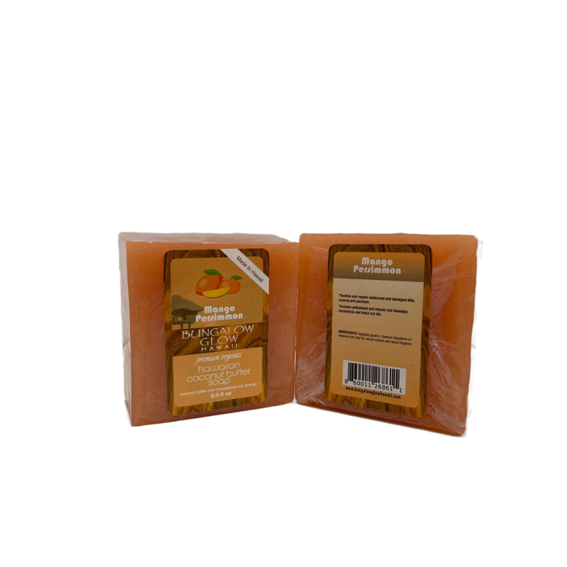 Mango Persimmon Premium Organics Hawaiian Coconut Butter Soap