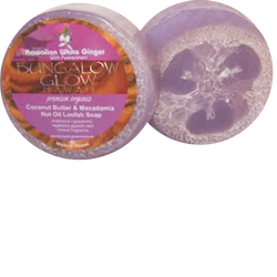 Hawaiian White Ginger with puakenikeni Premium Organics Coconut Butter Loofah Soap