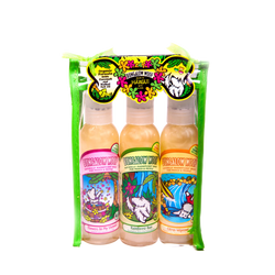 Bungalow Woof 3 Pack Hawaiian Dog Wash in Travel Case
