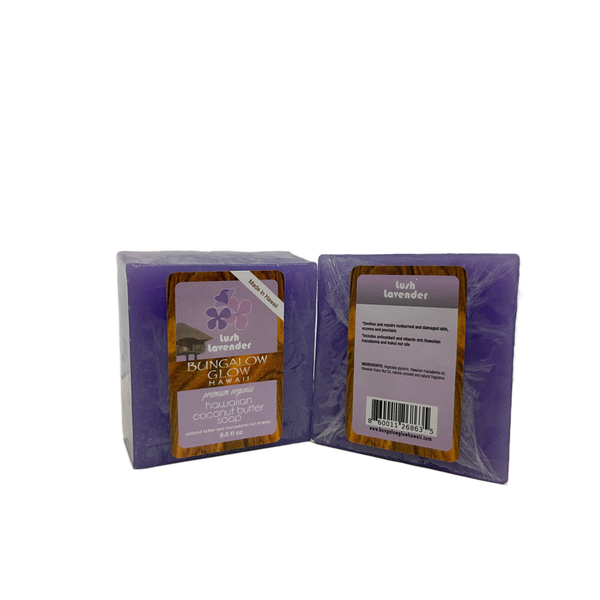Lush Lavender Premium Organics Hawaiian Coconut Butter Soap