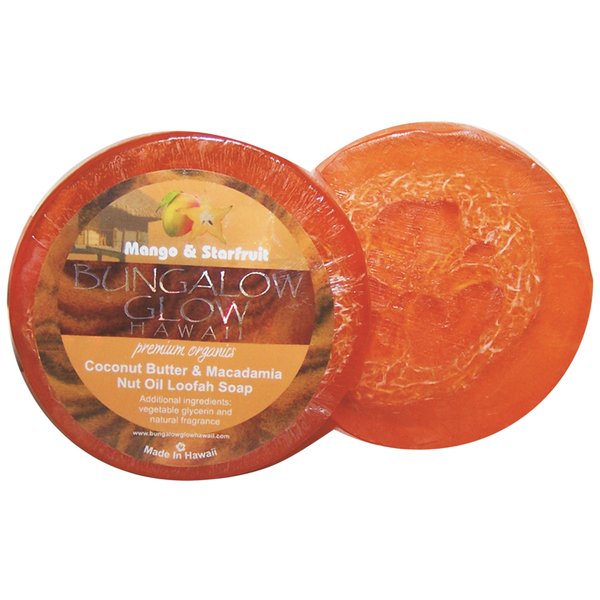 Mango & Starfruit Premium Organics Coconut Butter Loofah Soap