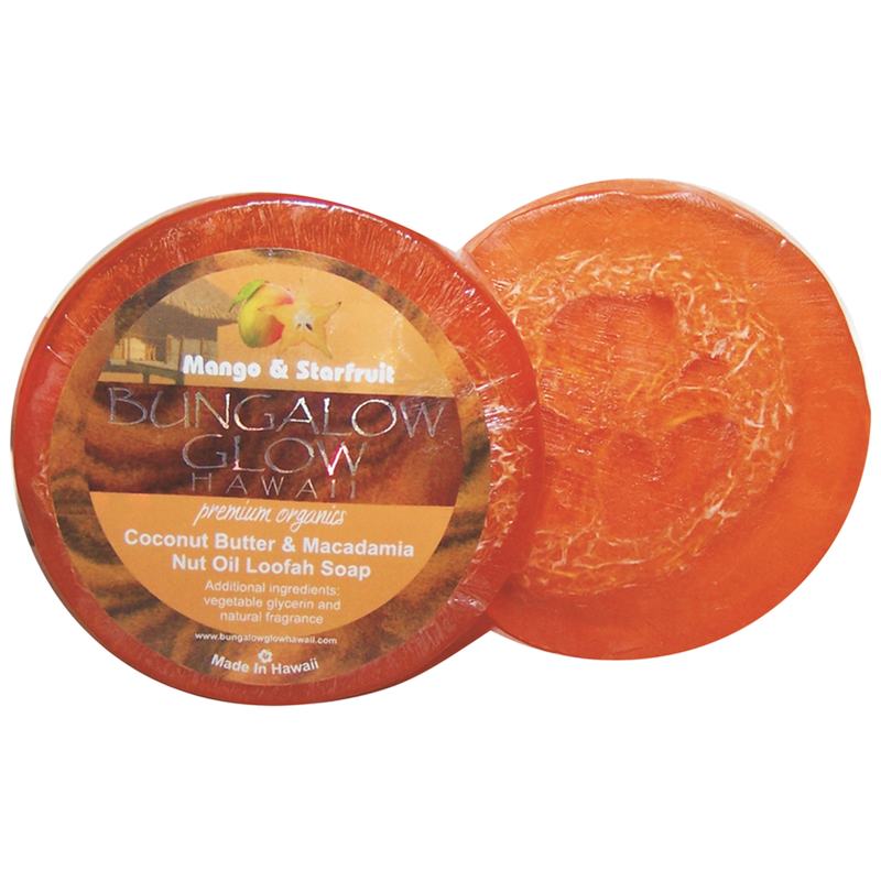 Mango & Starfruit Premium Organics Coconut Butter Loofah Soap